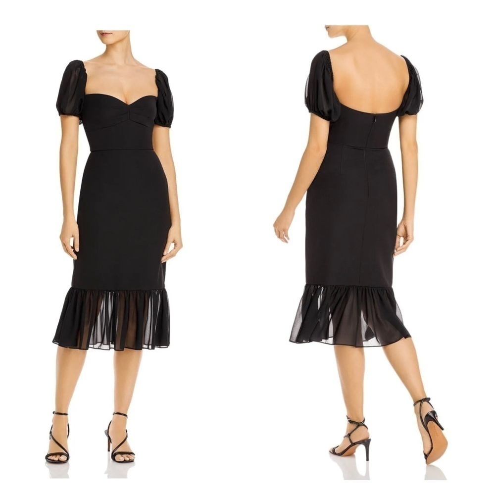 Aidan Mattox Sweetheart-Neck Dress